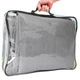 3.4m Caravan Privacy Screen Side Sunscreen Sun Shade for 12' Roll Out Awning - Rear View