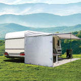 Pop Top Caravan Privacy Screen Sun Shade Side Extension 2.1 x 1.8m - Front View