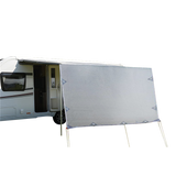 Pop Top Caravan Privacy Screen Sun Shade Side Extension 2.1 x 1.8m - Top-Down View