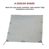 Pop Top Caravan Privacy Screen Sun Shade Side Extension 2.1 x 1.8m - Close-Up Angle