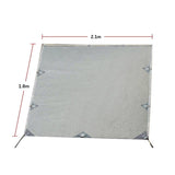 Pop Top Caravan Privacy Screen Sun Shade Side Extension 2.1 x 1.8m - Low Angle