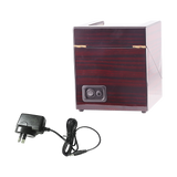 Automatic Dual Watch Winder Wood Display Box Case Motor Rotation Storage - 45-Degree Angle
