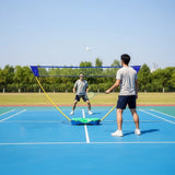 Folding Portable Badminton Combo Set Volleyball Net Outdoor Sports - 45-Degree Angle