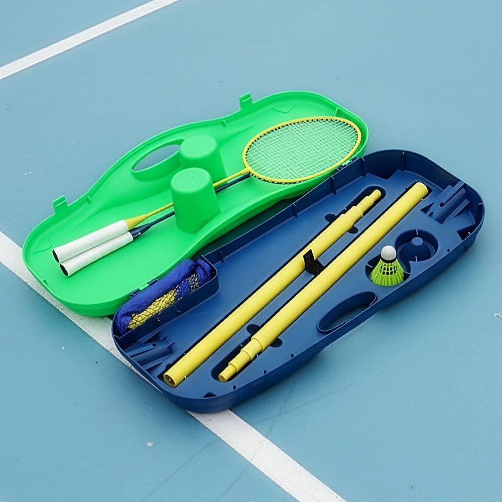 Folding Portable Badminton Combo Set Volleyball Net Outdoor Sports