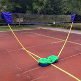 Folding Portable Badminton Combo Set Volleyball Net Outdoor Sports - 45-Degree Angle