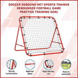 Soccer Rebound Net Sports Trainer Rebounder Football Game Practice Training Goal - Side View