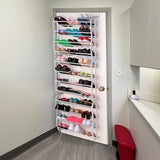 36 Pair Shoe Holder Organiser Over The Door Hanging Shelf Rack Storage Hook - Extra Image