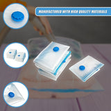 Vacuum Bags Clothes Sealed Clothing Bag Travel Compact Storage Space Saver x12 - Close-Up Angle