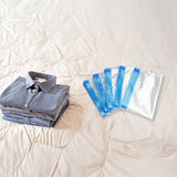 Travel Space Saver Saving Hand Roll Up Roller Seal No Vacuum Storage Bag x20 - Rear View