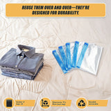 Travel Space Saver Saving Hand Roll Up Roller Seal No Vacuum Storage Bag x20 - Low Angle