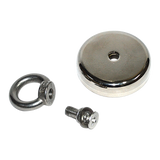 112Kg Salvage Strong Recovery Magnet Neodymium Hook - Top-Down View