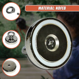 112Kg Salvage Strong Recovery Magnet Neodymium Hook - Close-Up Angle