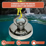 112Kg Salvage Strong Recovery Magnet Neodymium Hook - Low Angle