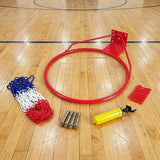 Pro Size Wall Mounted Basketball Hoop Ring Goal Net Rim Dunk Shooting Outdoor - Front View
