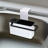 Sink Aid Self Draining Caddy Kitchen Sponges Brush Soap - Rear View