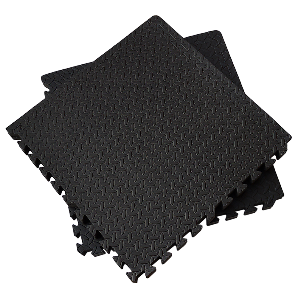 12 Tiles EVA Rubber Foam Gym Mat 60x60cm  2.5cm Thick Fitness Flooring Set