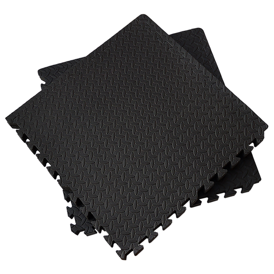 12 Tiles EVA Rubber Foam Gym Mat 60x60cm – 2.5cm Thick Fitness Flooring Set