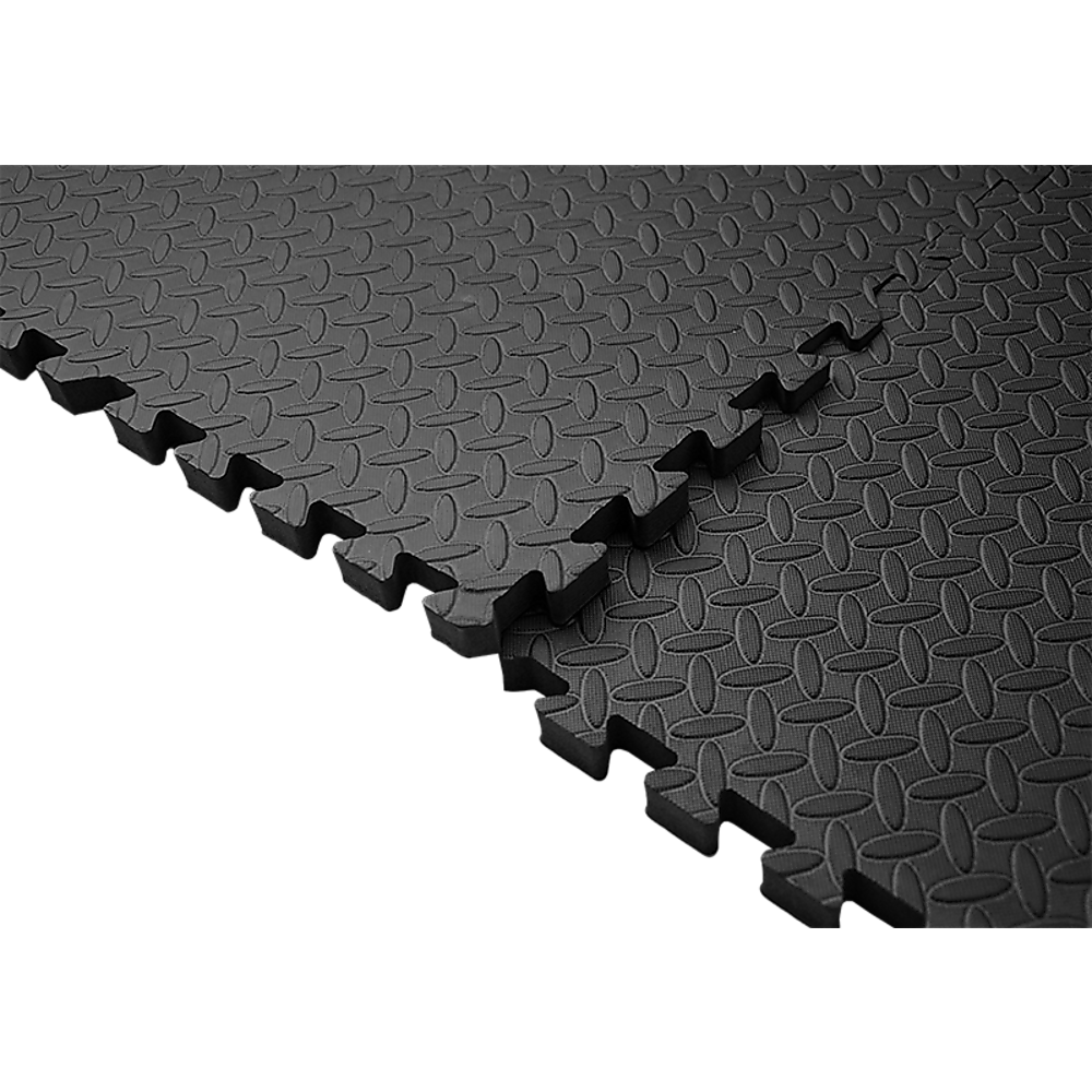 12 Tiles EVA Rubber Foam Gym Mat 60x60cm  2.5cm Thick Fitness Flooring Set