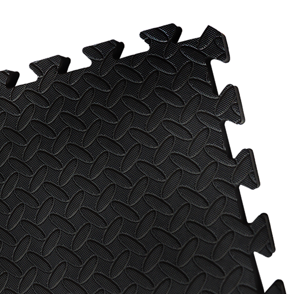 12 Tiles EVA Rubber Foam Gym Mat 60x60cm  2.5cm Thick Fitness Flooring Set