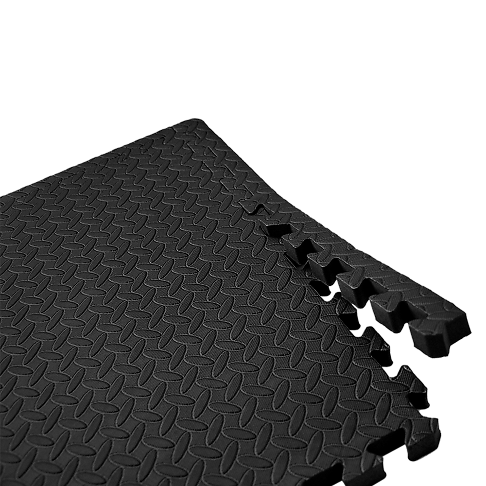 12 Tiles EVA Rubber Foam Gym Mat 60x60cm  2.5cm Thick Fitness Flooring Set