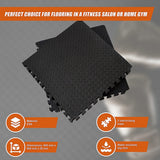 12 Tiles EVA Rubber Foam Gym Mat 60x60cm  2.5cm Thick Fitness Flooring Set