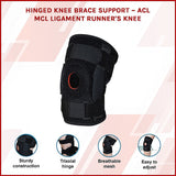 Hinged Knee Brace Support ~ ACL MCL ligament Runner's Knee - Side View