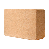 2 x Cork Yoga Block Organic Yoga Prop Accessory Exercise Brick - Top-Down View