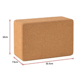2 x Cork Yoga Block Organic Yoga Prop Accessory Exercise Brick - Extra Image