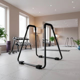 Heavy Duty Body Press Core Bars Push Up Home Gym Parallette Stand - Front View