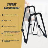 Heavy Duty Body Press Core Bars Push Up Home Gym Parallette Stand - Low Angle