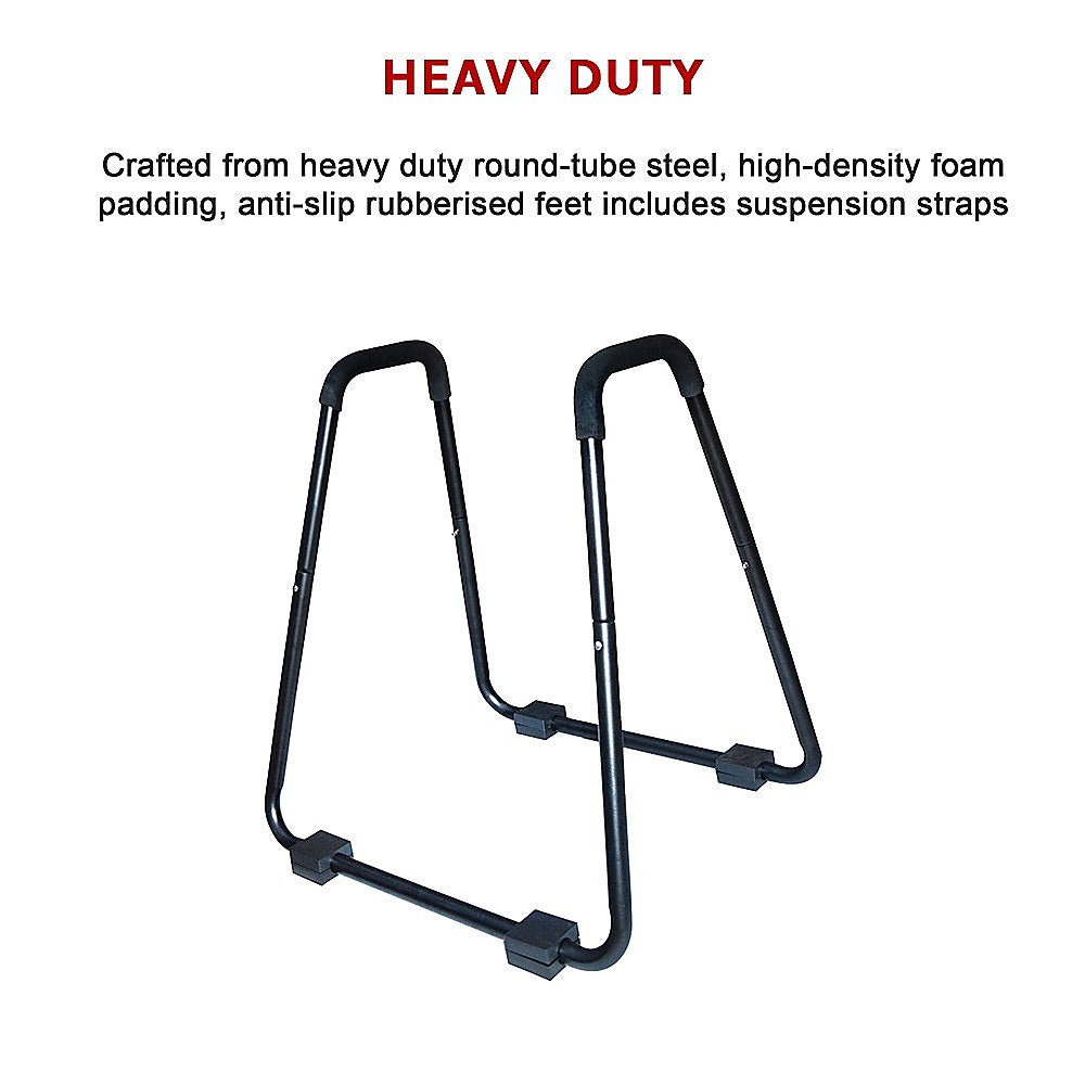 Heavy Duty Parallette Bars  Push Up & Core Strength Training Stands for Home Gym