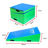 120x60x35cm Foldable Soft Incline Gymnastics Mat Wedge Yoga Gym Balance Training - Extra Image