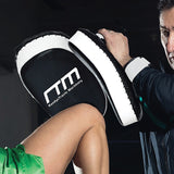 MMA Kick Boxing Pads Curved Strike Shield Punching Bag Focus Arm Muay Thai - Front View