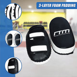 MMA Kick Boxing Pads Curved Strike Shield Punching Bag Focus Arm Muay Thai - Close-Up Angle