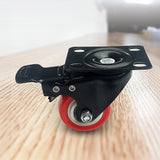 8 x 2 Polyurethane Castor Wheels - Swivel and 4 with brake