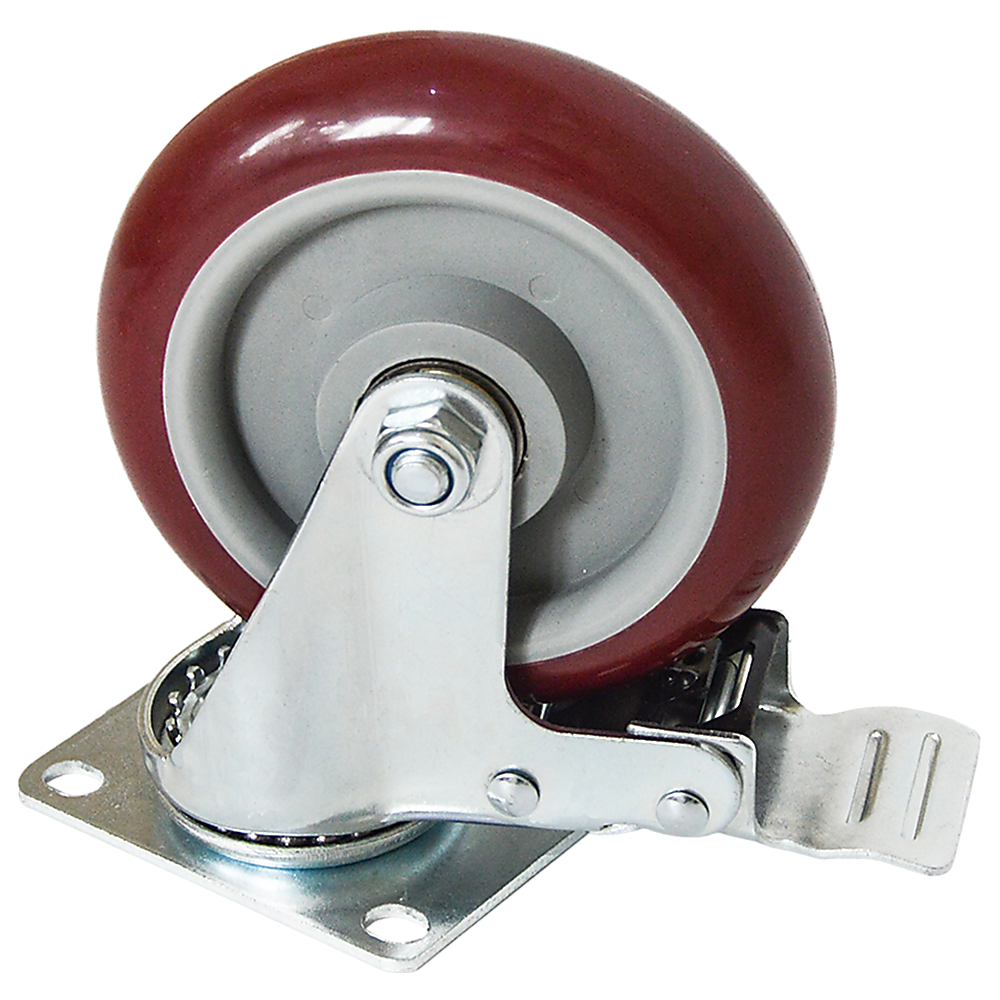 4 X 5 Heavy Duty 400kg Swivel Castor Wheels Trolley Furniture Caster All Brake
