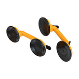 2x 100kg Aluminum Alloy Double Locking Suction Cup Glazer Glass Sucker Lifter - Top-Down View
