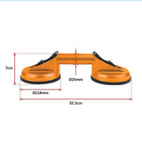 2x 100kg Aluminum Alloy Double Locking Suction Cup Glazer Glass Sucker Lifter - Extra Image
