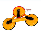 2x 150kg Load Aluminum Triple Suction Cup Pad Glazer Glass Sucker Remover Lifter - Extra Image