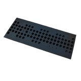 Pair of 1m Long 60T Load Rubber Speed Bump Hump Modular Speed Humps Road Hump - Top-Down View