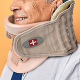 Neck Traction Air Decompression Support Brace Cervical Collar Hand Pump - Front View