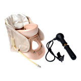 Neck Traction Air Decompression Support Brace Cervical Collar Hand Pump - Rear View