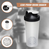 10x 700ml GYM Protein Supplement Drink Blender Mixer Shaker Shake Ball Bottle - Low Angle