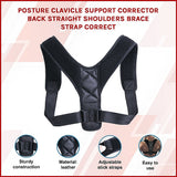 Posture Corrector Clavicle Support Back Straightener Shoulder Brace Strap