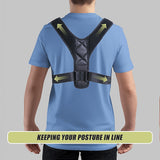Posture Clavicle Support Corrector Back Straight Shoulders Brace Strap Correct - Close-Up Angle