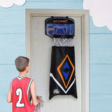 Hamper Basketball Laundry Hoop Hanging Clothes Basket Storage Kids Fun Door Bag - Front View