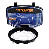 Hamper Basketball Laundry Hoop Hanging Clothes Basket Storage Kids Fun Door Bag - Top-Down View