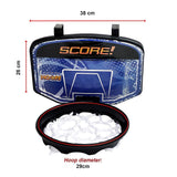 Hamper Basketball Laundry Hoop Hanging Clothes Basket Storage Kids Fun Door Bag - Extra Image