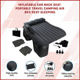 Inflatable Car Back Seat Mattress Portable Travel Camping Air Bed Rest Sleeping - Front View