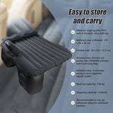 Inflatable Car Back Seat Mattress Portable Travel Camping Air Bed Rest Sleeping - Low Angle